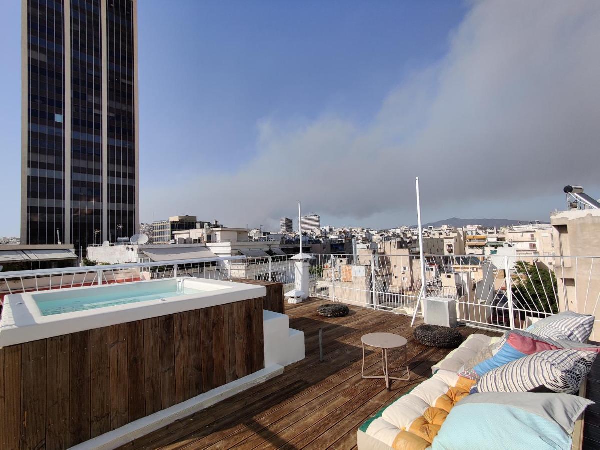 Unique Solar Penthouse With Jacuzzi And Sauna In Central Atenas Exterior foto
